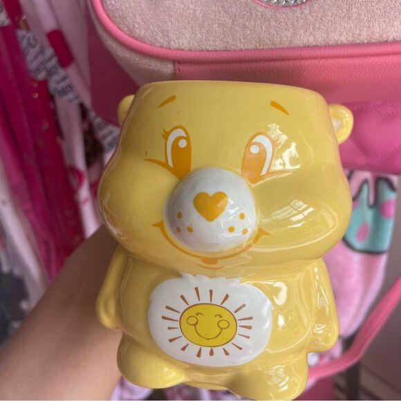Yellow Care Bears Mug with Sunshine - Ceramic Care Bears Mug - New! - Picture 8 of 9